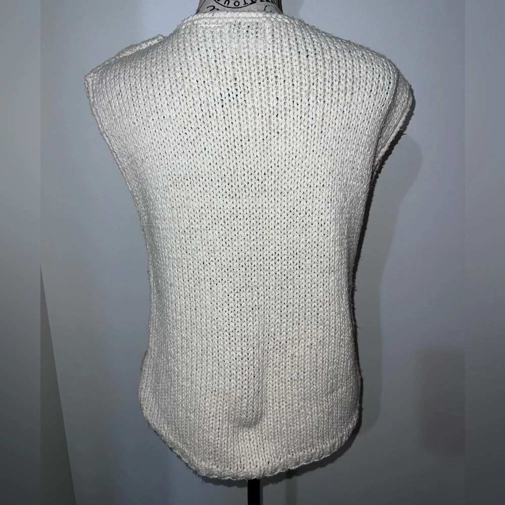 VTG College Town Hand Knit Top Silk Blend Pastel Size Medium - Picture 4 of 10